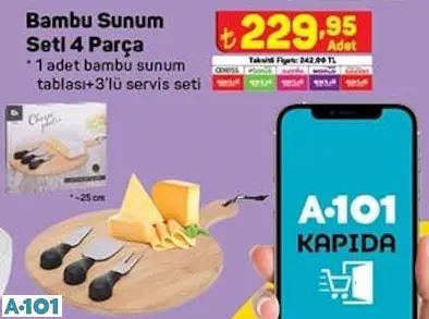 BAMBU SUNUM SETİ